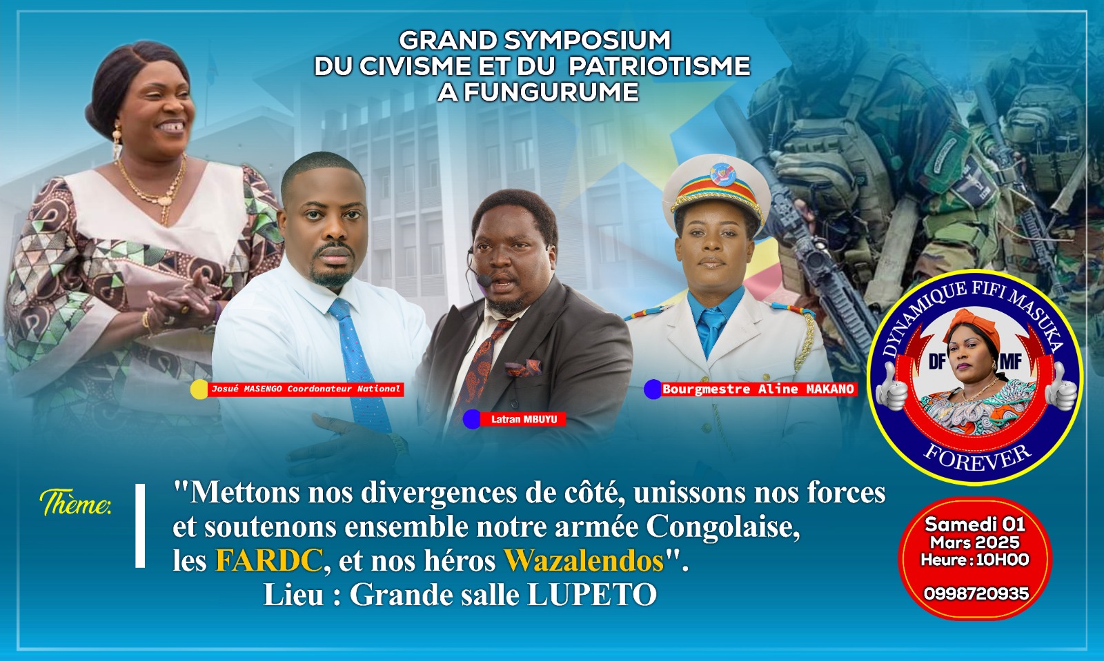 RDC – Lualaba : La Dynamique Fifi Masuka Forever Mobilise les Jeunes de Fungurume en Temps de Guerre