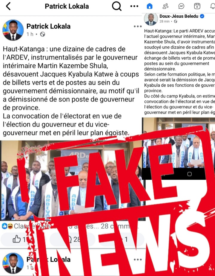 Campagnes de manipulation politique : attention aux marchands de désinformation dans le Haut-Katanga