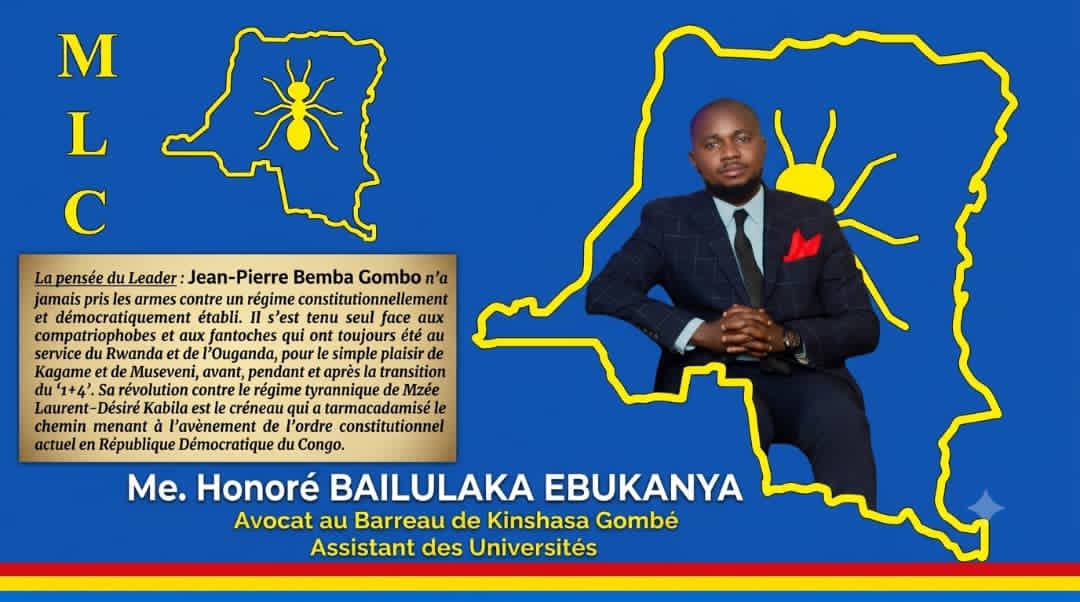 Jean-Pierre Bemba, « révolutionnaire de l’ordre constitutionnel » : Me Honoré Bailulaka revisite l’histoire politique congolaise