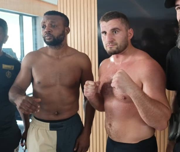 Boxe internationale : Junior Ilunga et Irakli Alanidze face à la balance avant le grand combat à Kolwezi